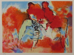 Arthur Bernard - Zeefdruk, Couple - Ingelijst kopen? Bied vanaf 20!