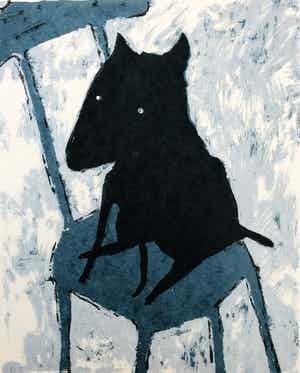 Peter Bastiaanssen - Hondje op stoel I verkocht voor € 45!