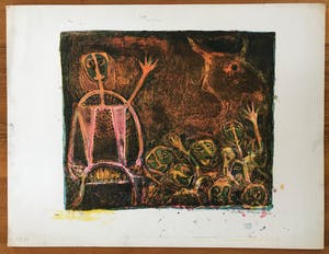 Reidar Magnus - Originele kleurenlithografie - 1966 - Gesigneerd - 19/20 kopen? Bied vanaf 55!