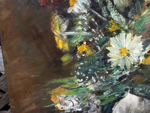 Leo van Waegeningh - Olieverf op doek , Bloemstilleven – Groot – ca. 1940 – Kunstzaal Kleykamp kopen? Bied vanaf 175!