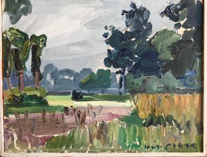 Hein Stork - Landschap bij Steenbergen kopen? Bied vanaf 100!