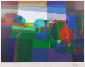 Ton Schulten - Zeefdruk, In volle bloei - Ingelijst kopen? Bied vanaf 300!