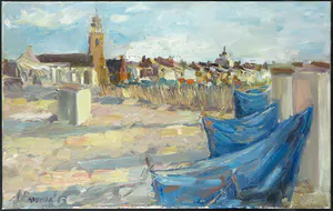 Anna Pavlova - Olieverf op doek, Blue waves kopen? Bied vanaf 1!