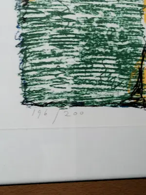 Lucebert - Lucebert: Litho, Vragend kind - Ingelijst kopen? Bied vanaf 149!