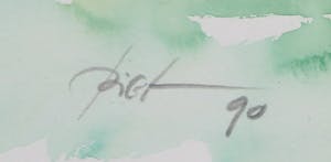 Piet Snoeren - Aquarel, Straat - Ingelijst kopen? Bied vanaf 1!