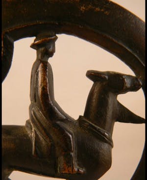 Brons (Onbekend) - Kandelaar Ruiter te paard kopen? Bied vanaf 45!