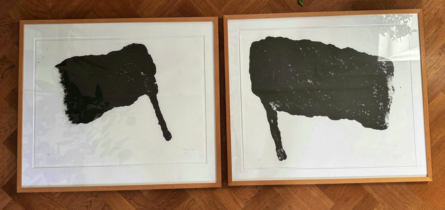 Armando - Set van twee grote werken ‘Fahne’ kopen? Bied vanaf 1200!