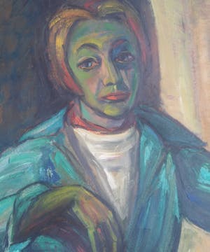 Else Rosa Lindorfer - Portret of zelfportret. Expressionisme. kopen? Bied vanaf 275!