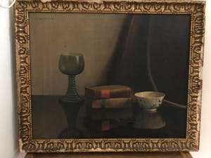 Nico Bruijnesteijn - Stilleven, Glaswerk, Boeken en Chinees Schaaltje kopen? Bied vanaf 40!