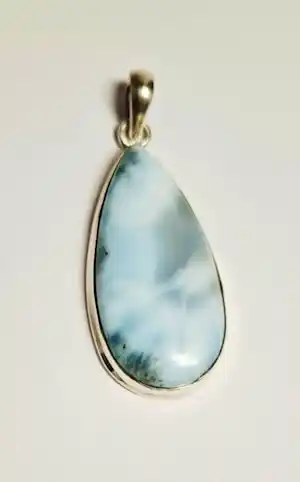 Buy Nieuwe zilveren Hanger met druppel vormige Larimar? Bid from 52!