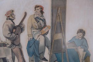 George Adam Schmidt - Atelierscene kopen? Bied vanaf 500!