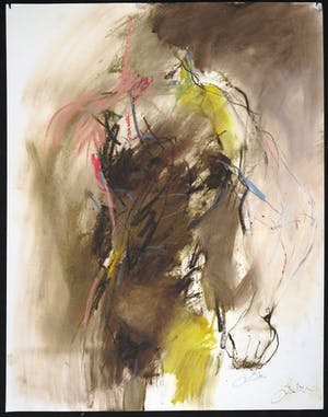 Franscz Witte - Acryl en krijt op papier, Figuur kopen? Bied vanaf 1!