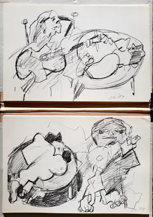 Jan Sierhuis - schetsboek met 20 litho's en gedicht van Bert Schierbeek kopen? Bied vanaf 145!