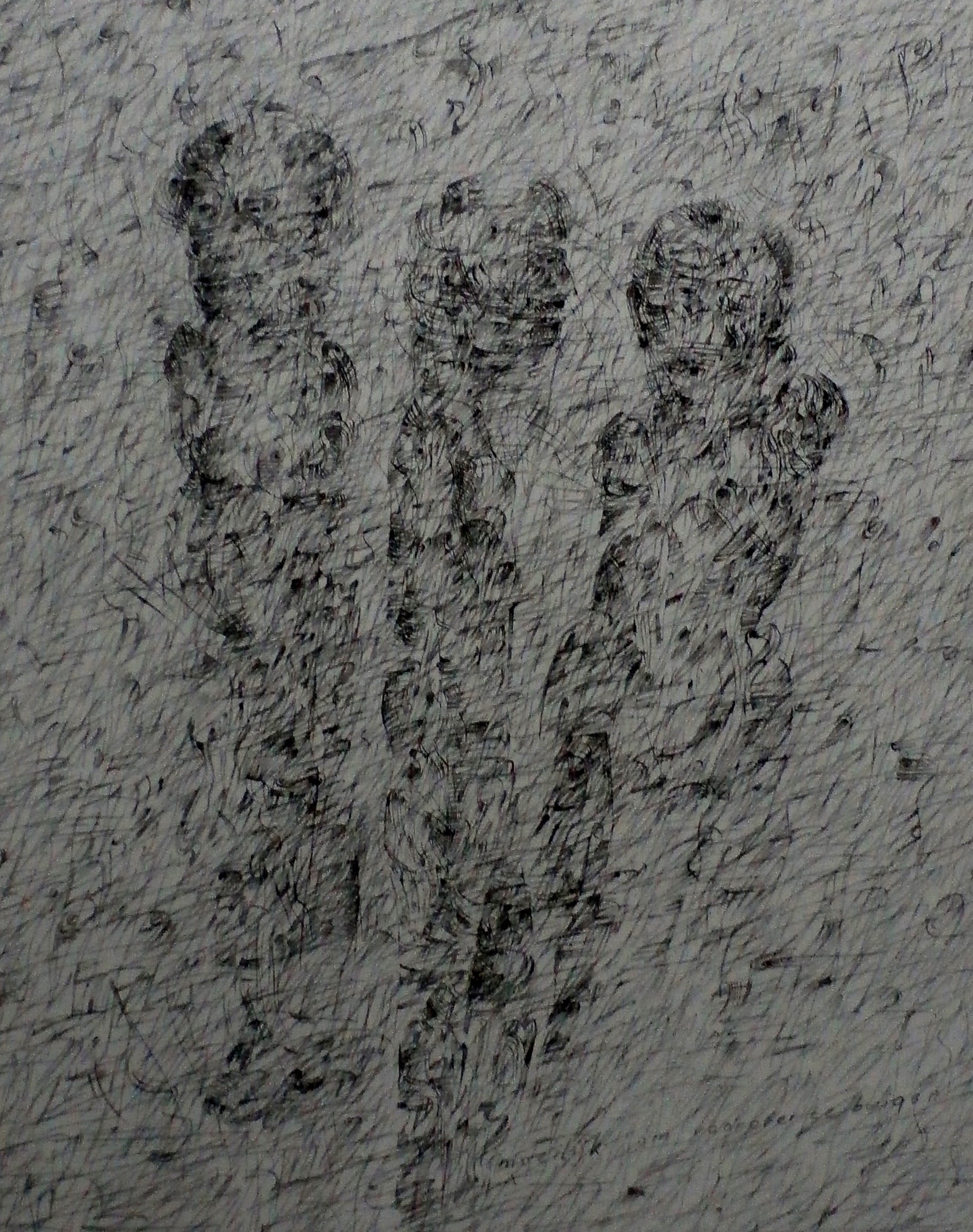 Kees Spermon - ets: Moeilijk om voorover te buigen II - 1978 verkocht voor € 45!