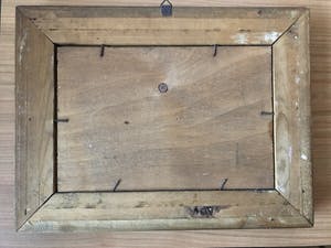 H. Hermans - Prachtig sneeuwlandschap in de bossen met boerenkar en paard. kopen? Bied vanaf 45!