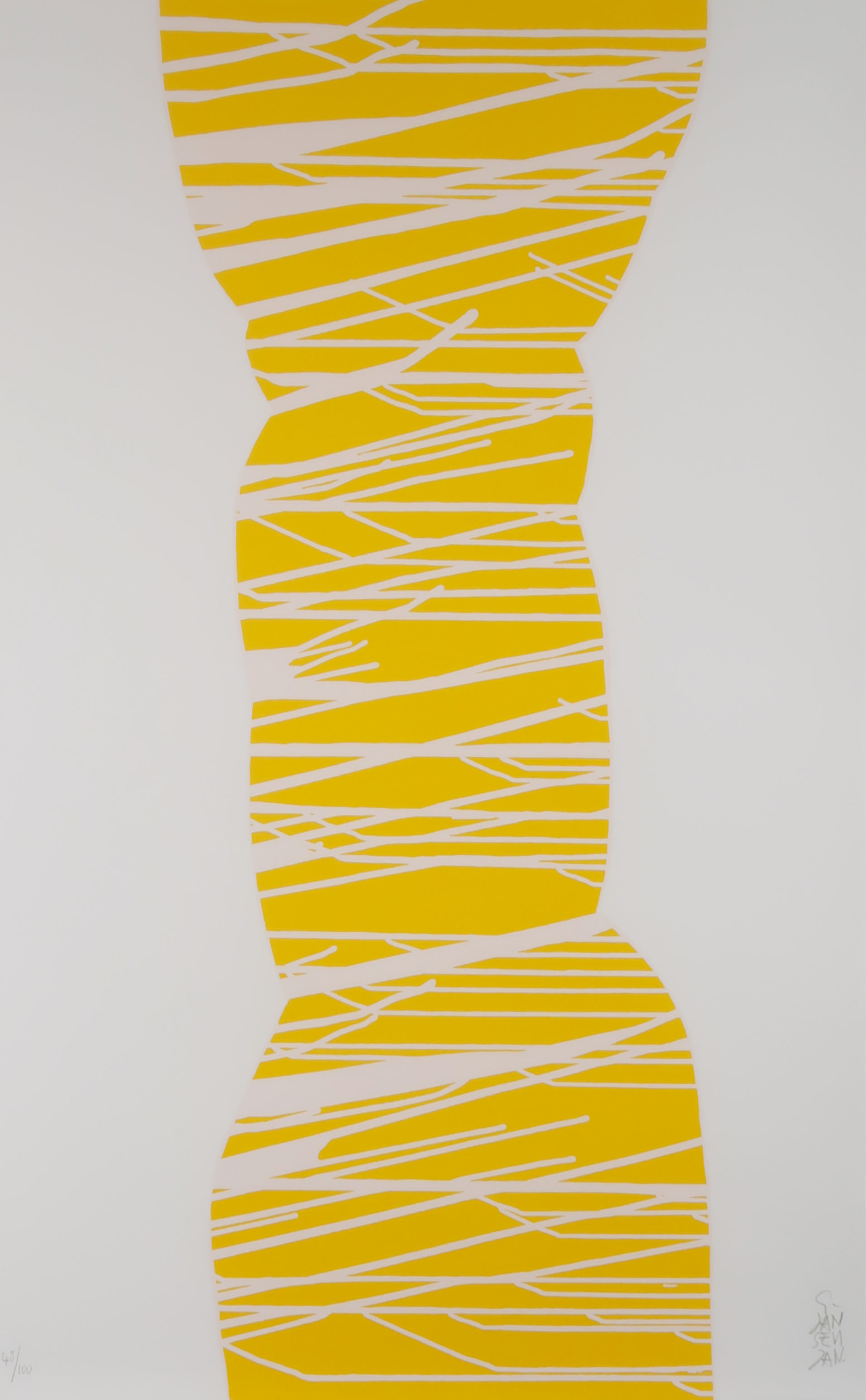 Geert Jan Jansen - Zeefdruk, Desert Tree 02 - Ingelijst (Groot) kopen? Bied vanaf 80!