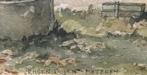 Lies Veenhoven - Huis Rijsen Ooyen Meteren - Aquarel kopen? Bied vanaf 1!