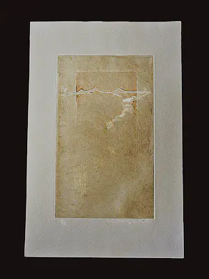 Jan Montyn - in 1982 gemaakte Ets & Aquatint - red mountains - kleine oplage (30) kopen? Bied vanaf 63!