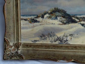 Martin van Waning - Olieverf op paneel , “Schiermonnikoog” – in originele lijst – ca 1950 kopen? Bied vanaf 250!