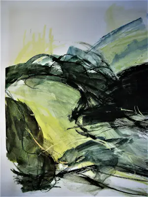 Eugenie Dammer - GROTE (70x100cm) abstracte Zeefdruk "Compositie 1988" potloodgesigneerd kaufen? Bieten Sie von 39!