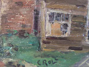 Cornelis Rol - Gezicht op achtertuin. kopen? Bied vanaf 75!