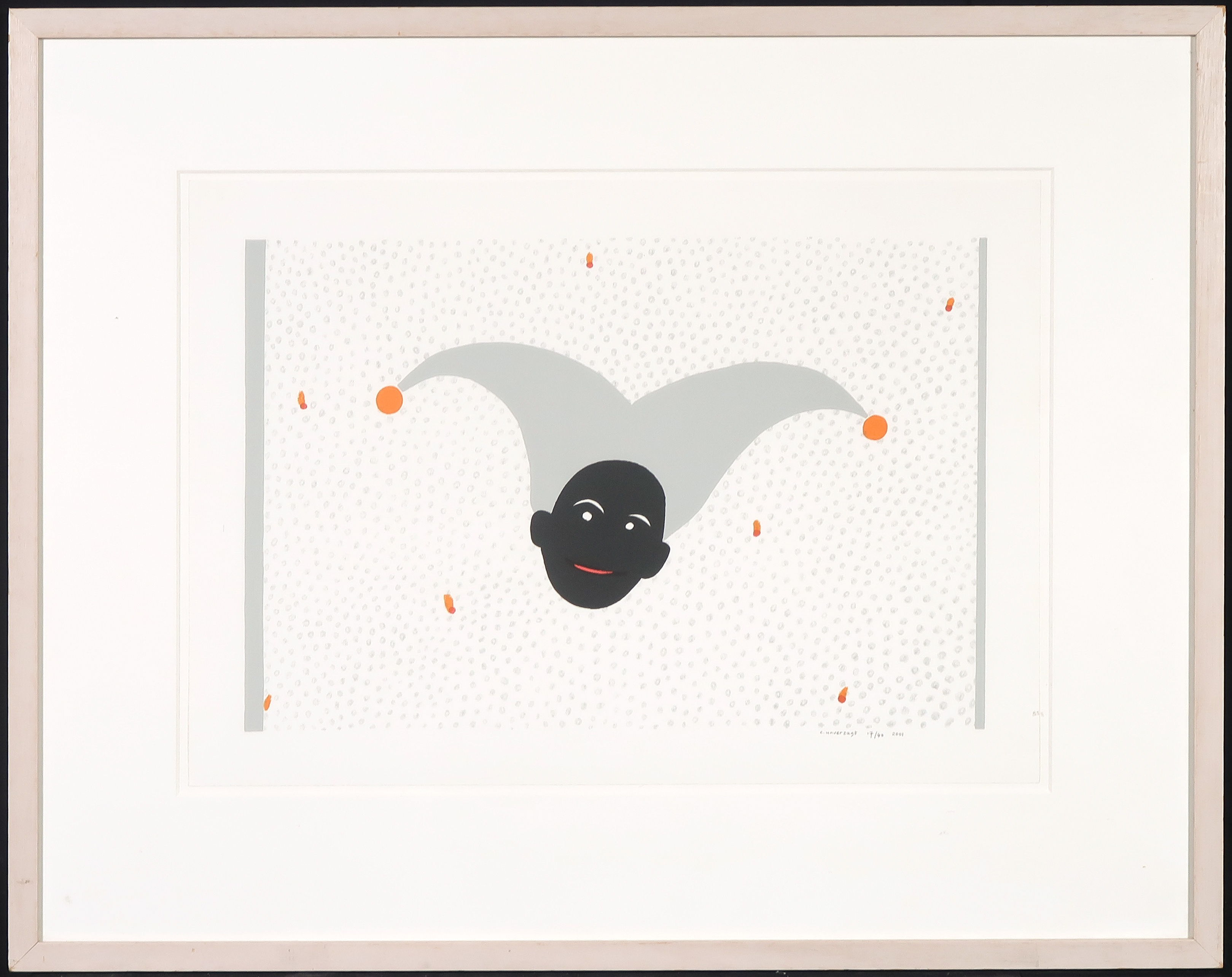 Carin Unverzagt - Zeefdruk, Zonder titel - Ingelijst kopen? Bied vanaf 1!