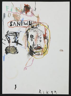 Rik van Iersel - Gemengde techniek op papier, Sandwish kopen? Bied vanaf 60!