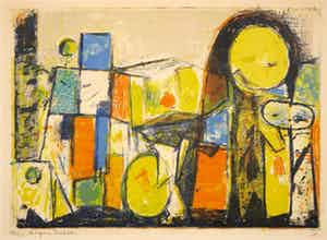 Mogens Balle - Litho, Zonder titel verkocht voor € 150!