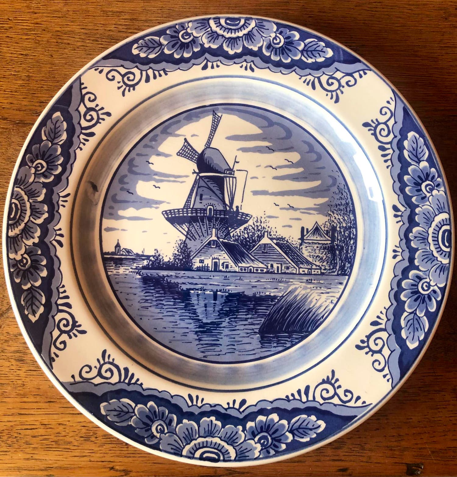 Vest Keramiek Gouda - handbemaltes Schild - die Pyramide Gouda - Mühle ...