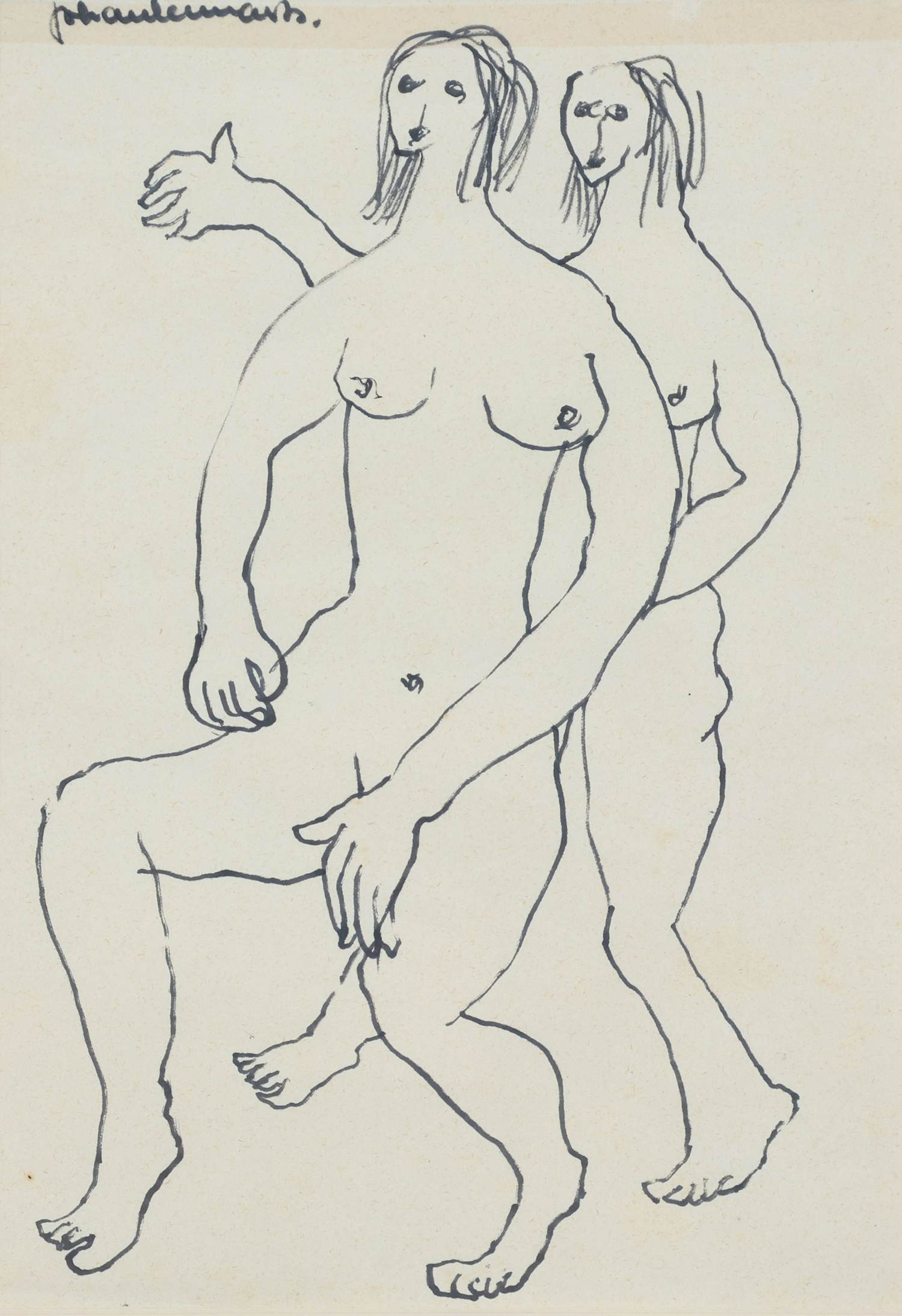 Johan Lennarts - Twee figuren kopen? Bied vanaf 100!