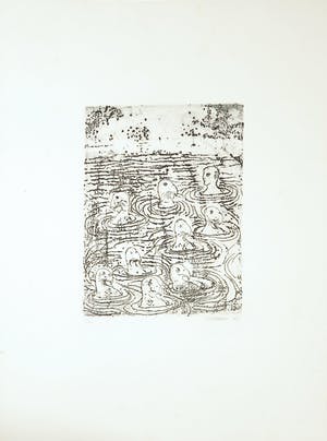 Jan Budding - Pieter Bijwaard e.a, map met 10 etsen van diverse kunstenaars kopen? Bied vanaf 200!