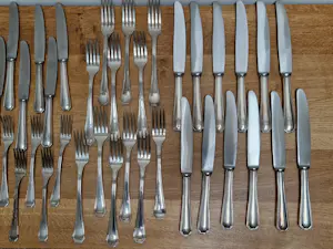 Zaramella Argenti - Zilveren bestekset - 12 persoons kopen? Bied vanaf 7500!