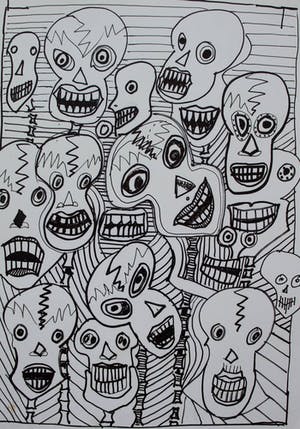 Ernst Vijlbrief - Pentekening kopen? Bied vanaf 40!