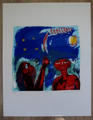 John Lie a Fo - Zeefdruk - 1988 kopen? Bied vanaf 40!