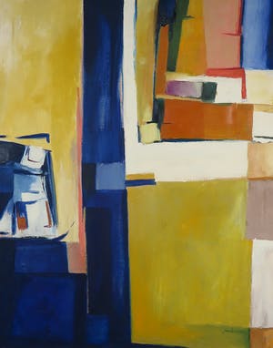 Paul Maas - Olieverf op doek, Tweeluik Compositie R en L - Ingelijst (Zeer groot) kopen? Bied vanaf 600!