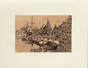 Dick Ket - Bijzondere uitgave , map met 8 tekeningen in koperdiepdruk kopen? Bied vanaf 65!