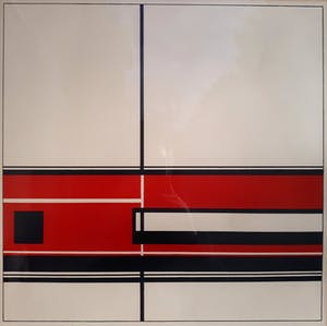 Jean Gorin - Geometrisch abstracte compositie, litho (ingelijst) kopen? Bied vanaf 160!