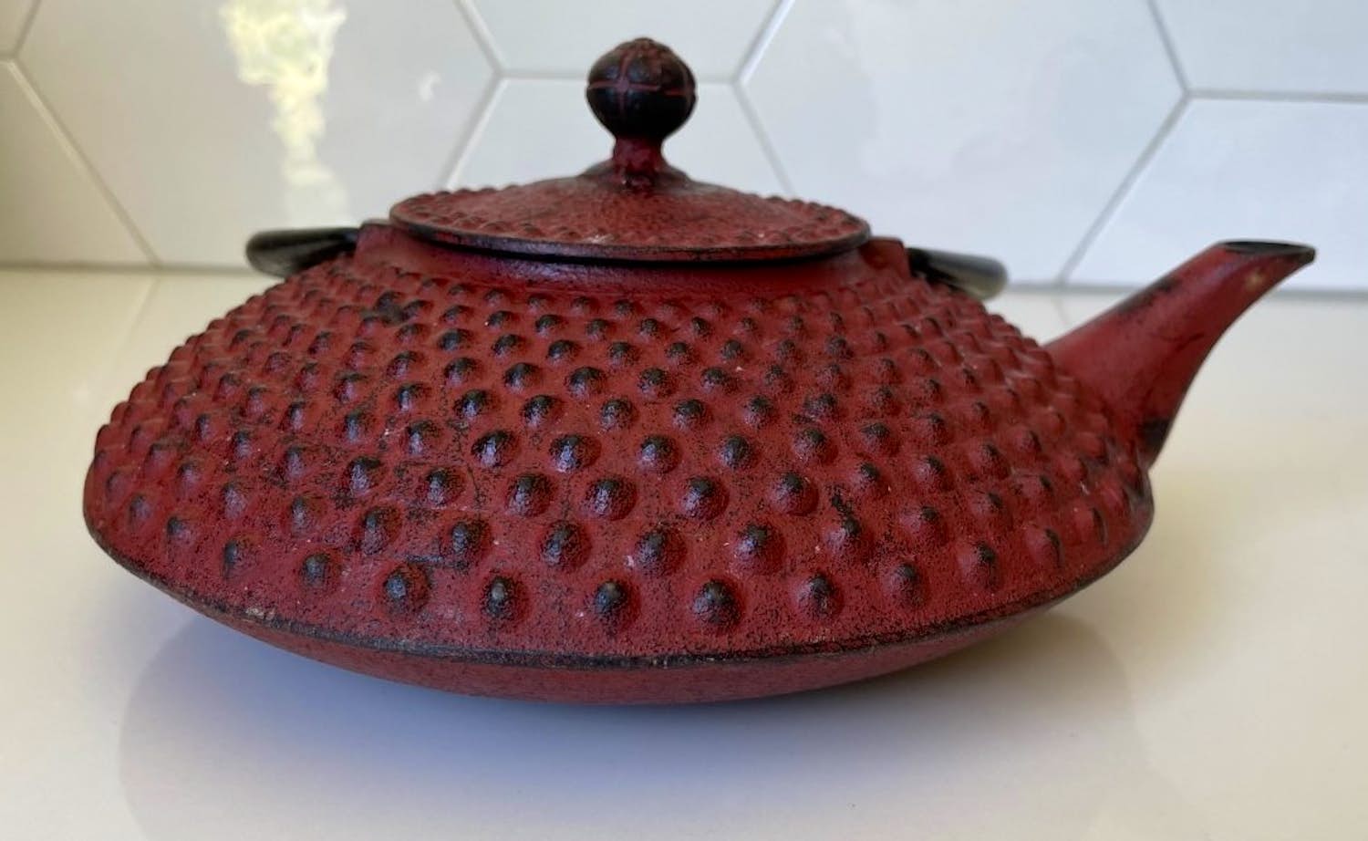 Nanbu Industrial - Japanse rode gietijzeren ketel verkocht voor € 1!