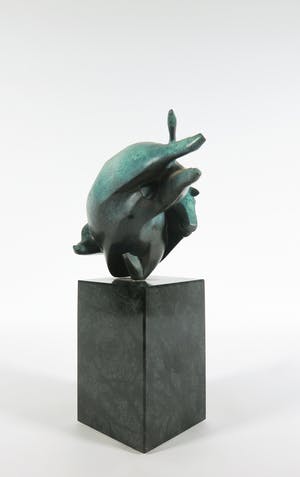 Willem Lenssinck - Gepatineerd bronzen stier, Tournado kopen? Bied vanaf 2000!