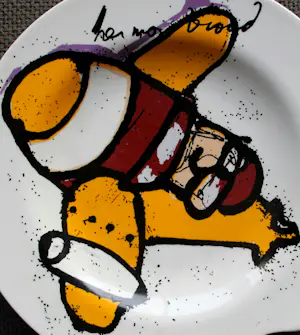 Herman Brood - Keramieken bord: vliegtuig kopen? Bied vanaf 79!