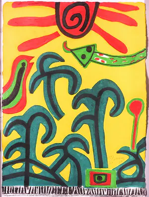 Corneille - Aquagravure op geschept papier, Les Plantes au Soleil - Ingelijst kopen? Bied vanaf 1!