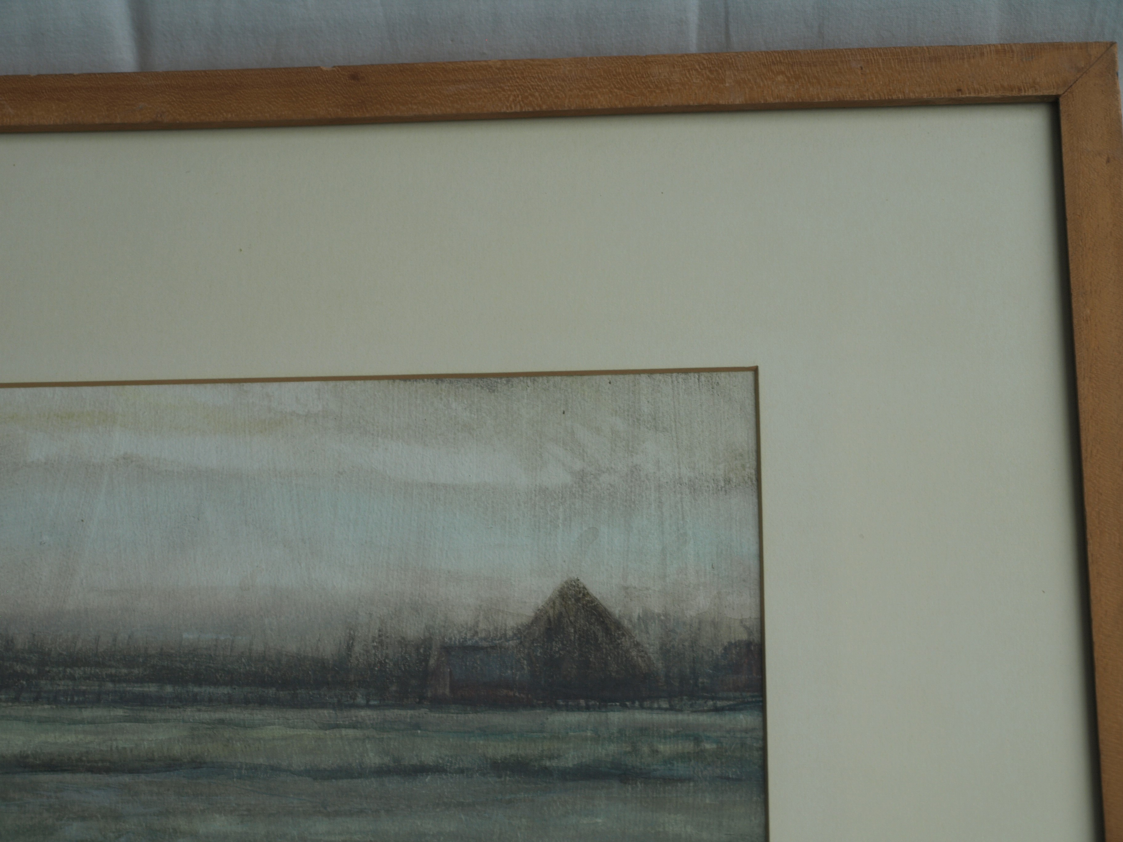 Henk Rijzinga - Aquarel , Winterlandschap – ingelijst – ca 1975  kopen? Bied vanaf 1!