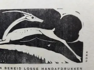 Hildo Krop - Hert. Houtsnede uit Wendingen. kopen? Bied vanaf 20!