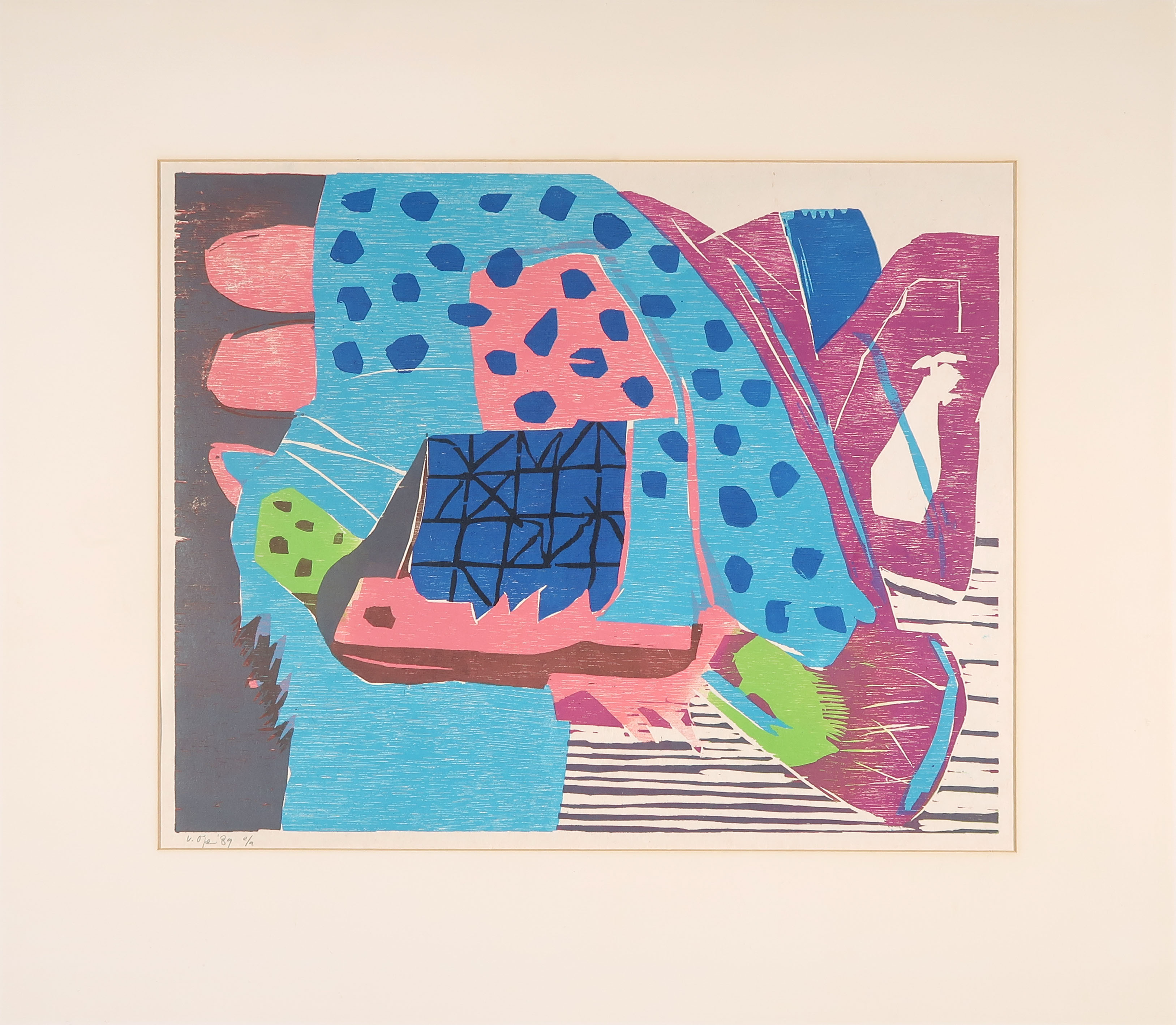 Vincent van Ojen - Houtsnede, Zonder titel kopen? Bied vanaf 1!