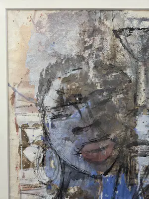 Wim Bosma - Vrouw met masker. Afrikaanse sfeer. kopen? Bied vanaf 399!