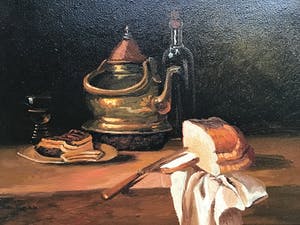 Niet of onleesbaar gesigneerd - Stilleven ontbijttafel kopen? Bied vanaf 1!