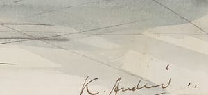 Kees Andrea - Gemengde techniek op papier, Compositie met figuren kopen? Bied vanaf 1!
