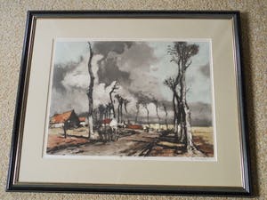 Ferdinand Luigini - Gekleurde Ets - La route de Dunkerque kopen? Bied vanaf 75!
