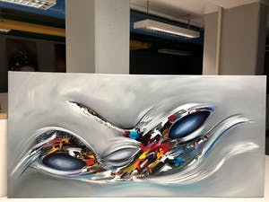 Gena - Abstract Blue kopen? Bied vanaf 1!