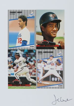 Jan Henderikse - Collage van honkbalkaarten, Topps kopen? Bied vanaf 120!